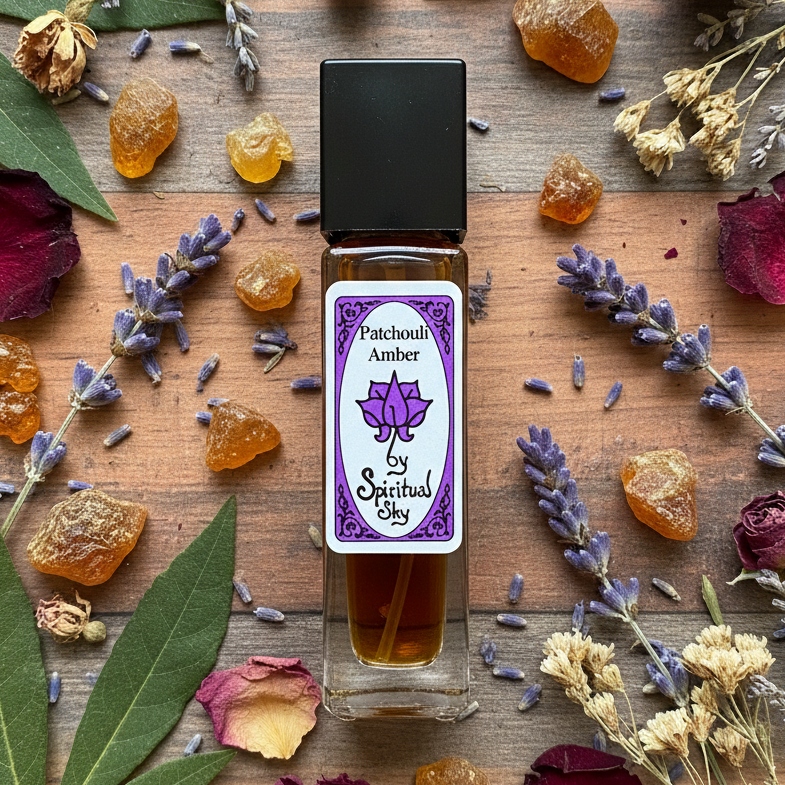 SPIRITUAL SKY FRAGRANCE OIL - 8.5ML PATCHOULI AMBER