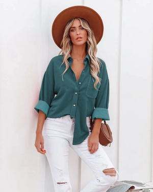 #Button-up Corduroy Shacket