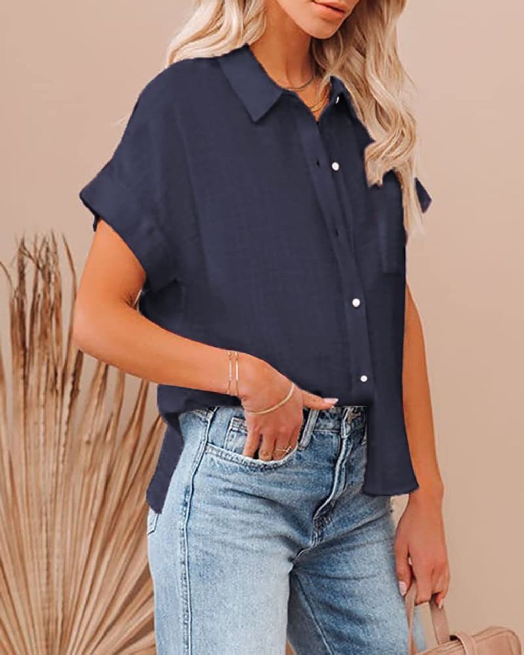 BUTTON UP BEACH SHIRT