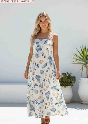 Tyde Coastal Strappy Maxi Dress