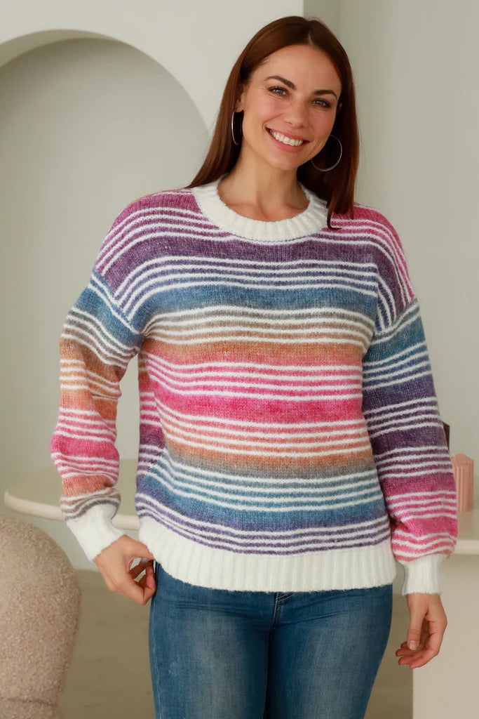 STRIPPED PINK PASTEL JUMPER