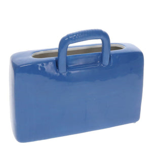 Ceramic Suitcase Flower Vase