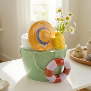 Ceramic Beach Bag Vase
