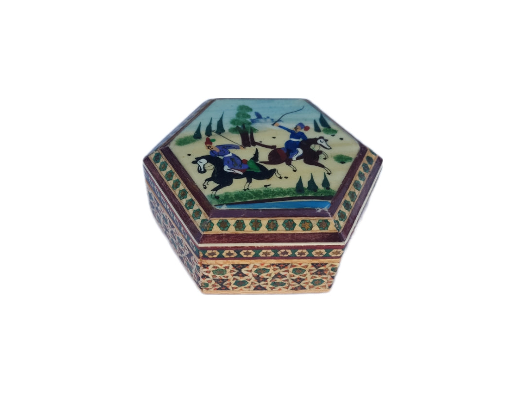 Iranian Style Wooden Trinket Box