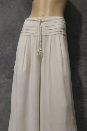 #Cropped Pleat Waist Band Pants