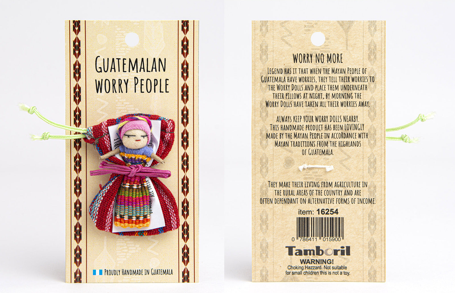 GUATEMALAN WOVEN WORRY DOLL
