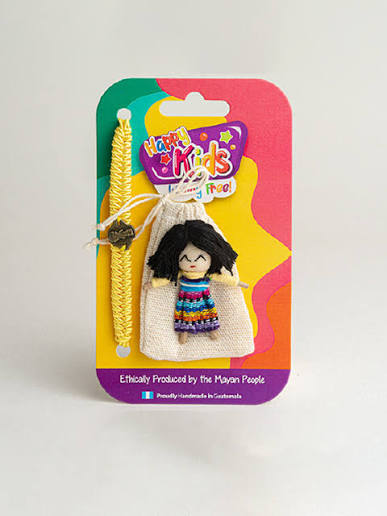 HAPPY KIDS WORRY DOLL WITH BRACELET