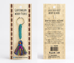 MAYAN WORRY DOLL POMPOM KEYRING