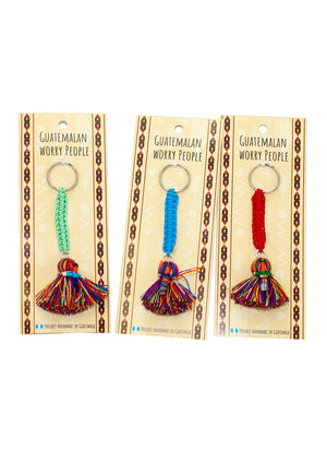 MAYAN WORRY DOLL POMPOM KEYRING