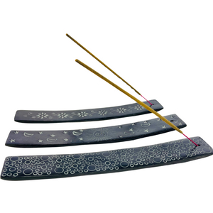 Black Stone Incense Holder