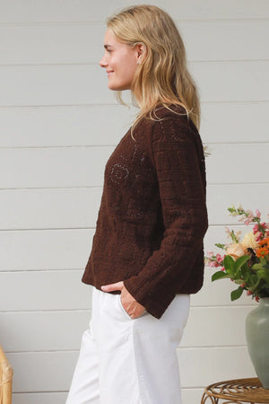 #Charlotte Crochet Panel Jumper