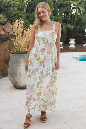Cottage Floral Midi Dress