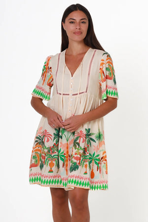 Althea Exotic Mini Dress