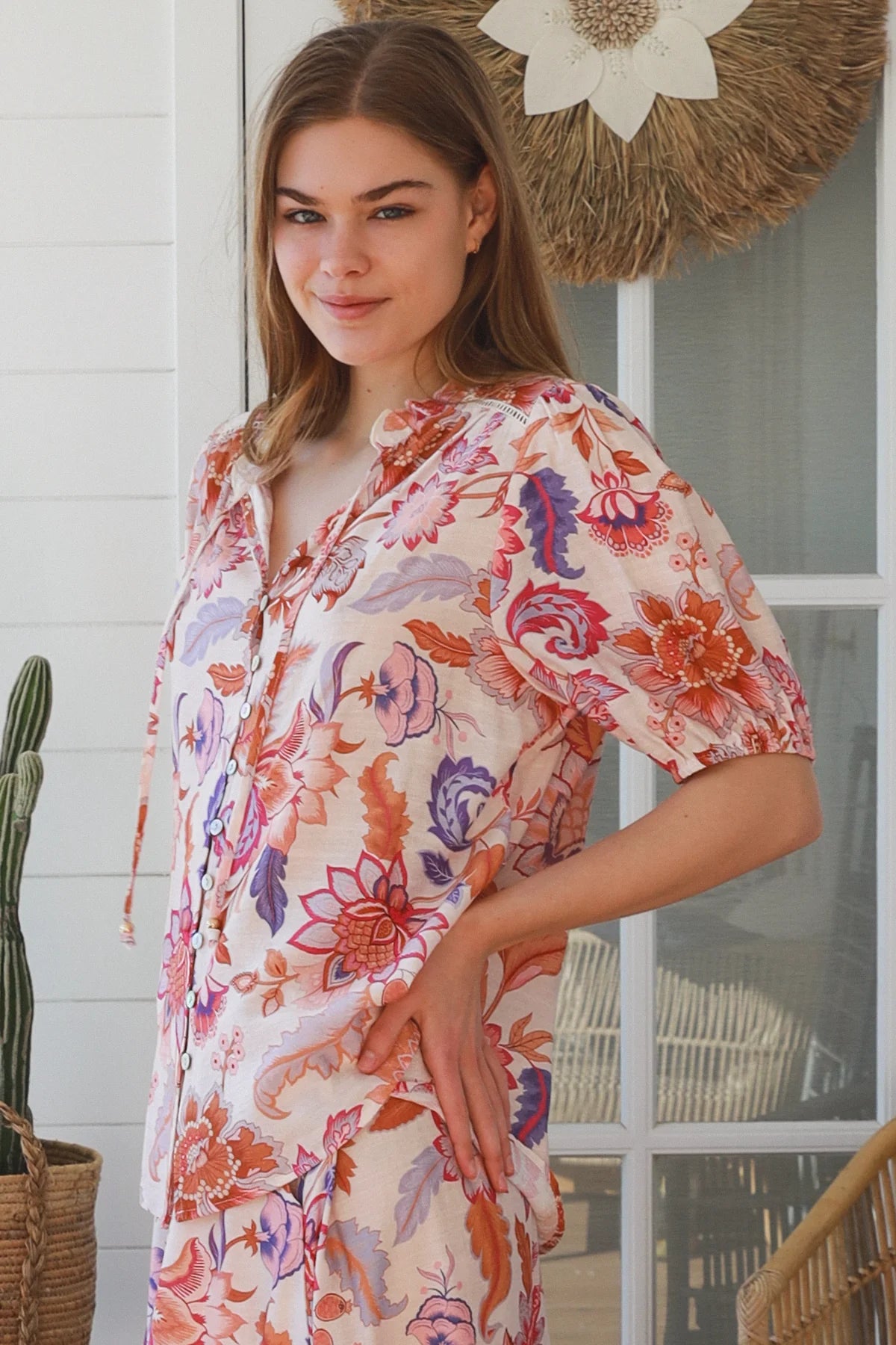 Patricia Floral Button Up Blouse