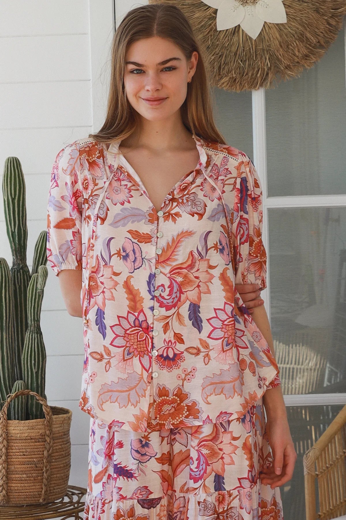 Patricia Floral Button Up Blouse