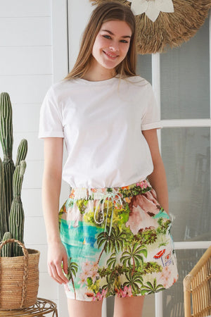 Boho Bahamas Printed Shorts