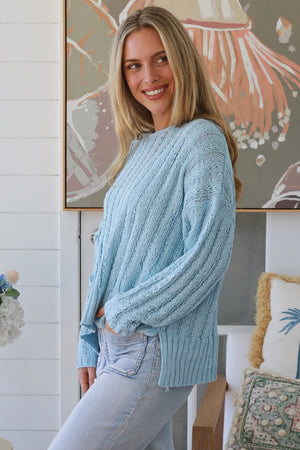 #Round Neck knit Jumper With Front Pocket