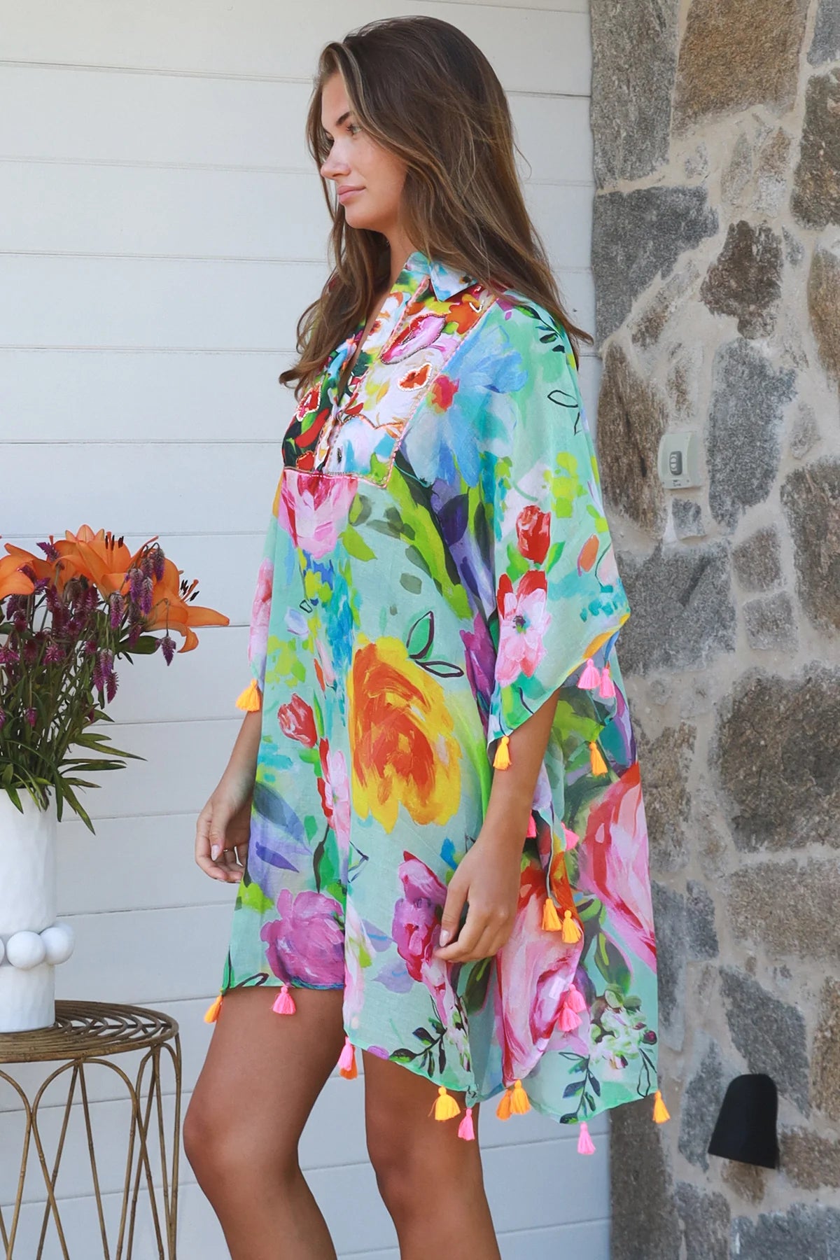 Tropical Mini Kaftan