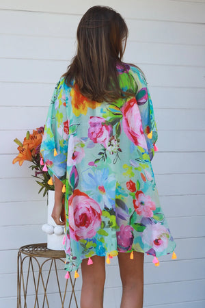 Tropical Mini Kaftan