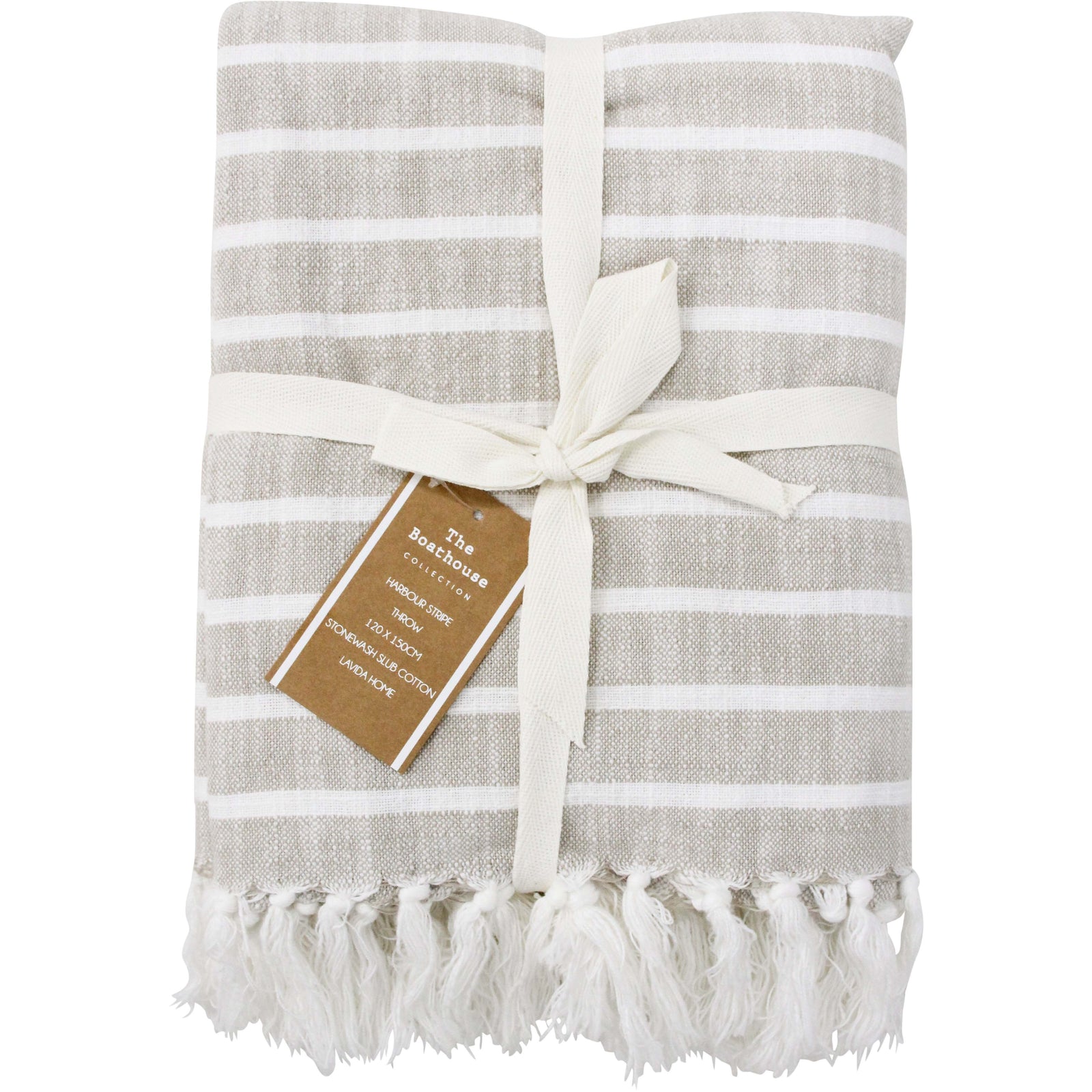 Throw Harbour Stripe Dune