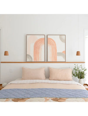 Amber Garden Textured Right Arch Framed Canvas 64x94