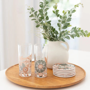 Amber Garden Glasses Set of 2