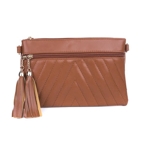 #Double Tassle Dual Pocket Bag