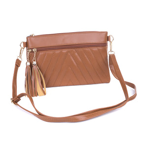 #Double Tassle Dual Pocket Bag