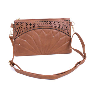 #Sunray Gold Stud Crossbody Bag