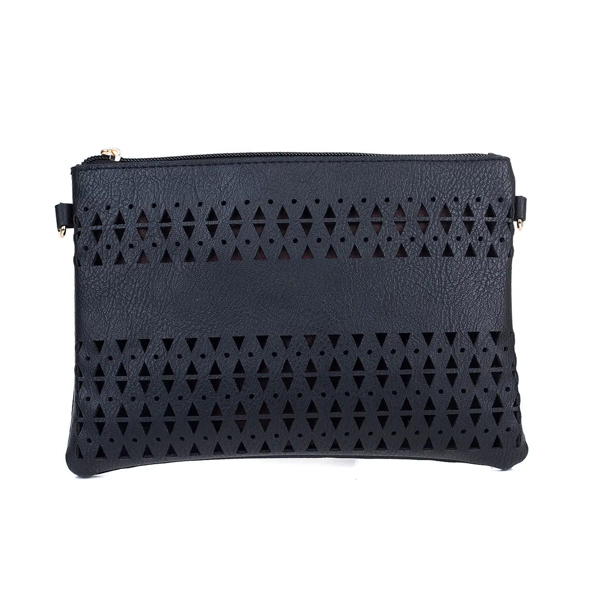 #Dual Pocket Cut Out Design Crossbody Bag