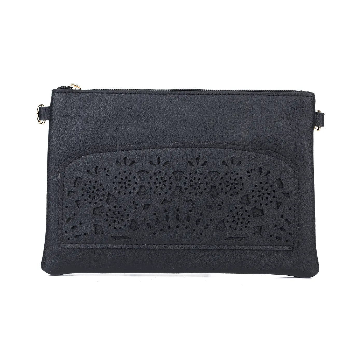 #Dual Pocket Bag With Cut Out Front Design
