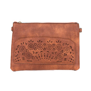 #Dual Pocket Bag With Cut Out Front Design