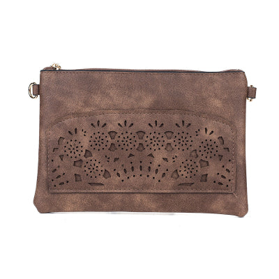 #Dual Pocket Bag With Cut Out Front Design