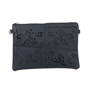 #Dual Pocket Bag With Floral Attributes