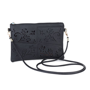 #Dual Pocket Bag With Floral Attributes