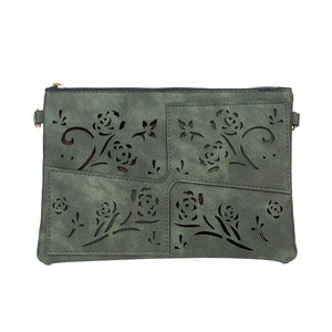 #Dual Pocket Bag With Floral Attributes