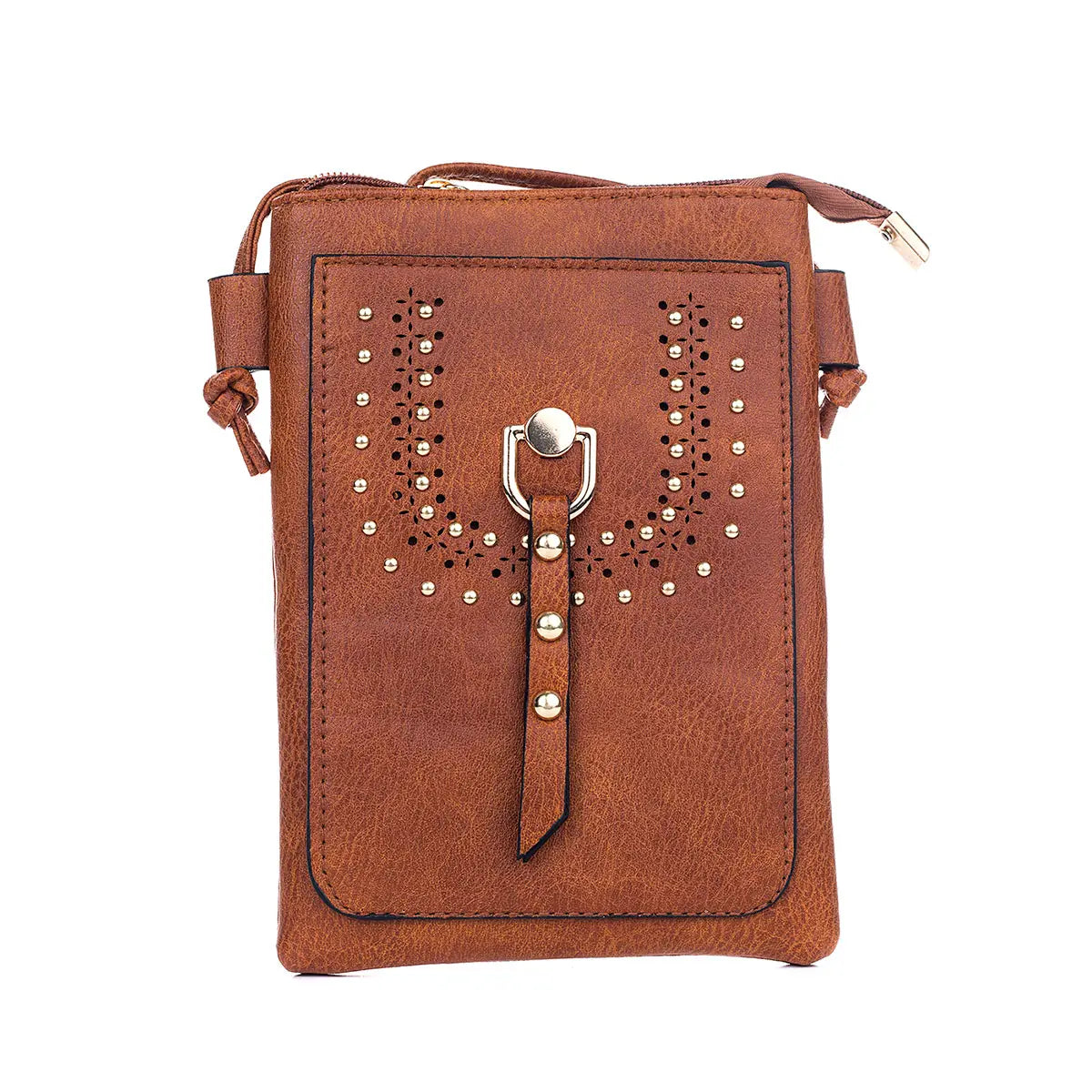 #Gold Stud Phone Crossbody Bag