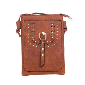 #Gold Stud Phone Crossbody Bag