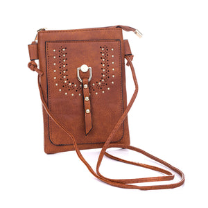 #Gold Stud Phone Crossbody Bag