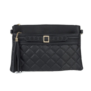 #Gold Buckle Crossbody Bag
