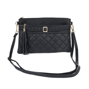 #Gold Buckle Crossbody Bag
