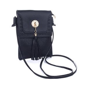 #Gold Detailed Phone Crossbody Bag