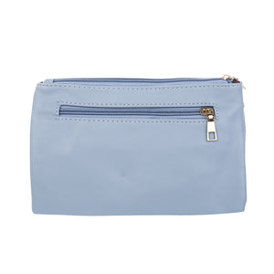 #Zip Up Pocket Bag With Gold Gem Detail