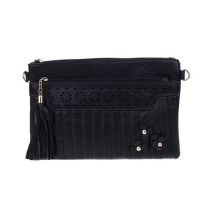 #Daisy Zip Up Bag With Tassle