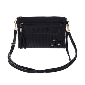 #Daisy Zip Up Bag With Tassle