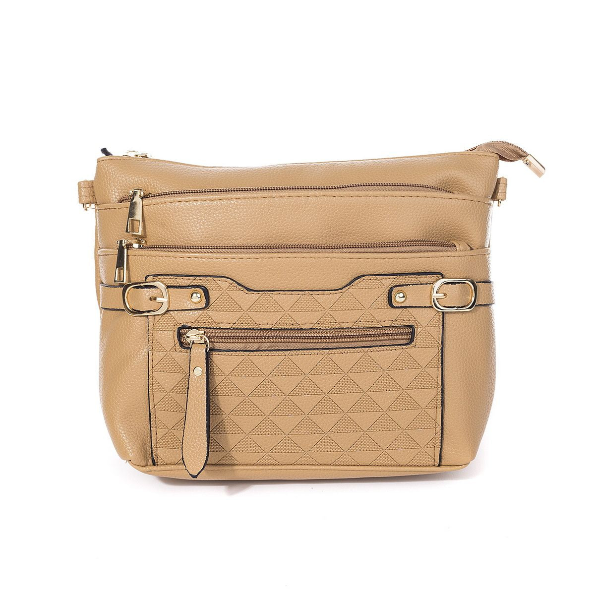 #Large Crossbody Bag With Abstract Triangle Design