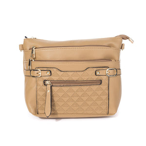 #Large Crossbody Bag With Abstract Triangle Design