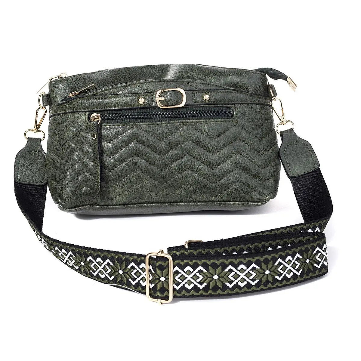 #Buckle Detail Crossbody Bag