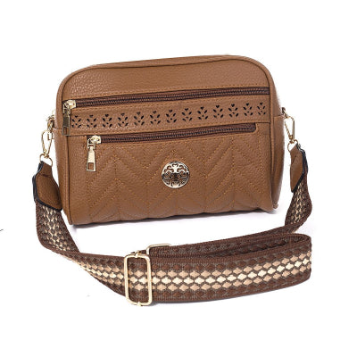 #Medium Crossbody Bag With Gold Emblem
