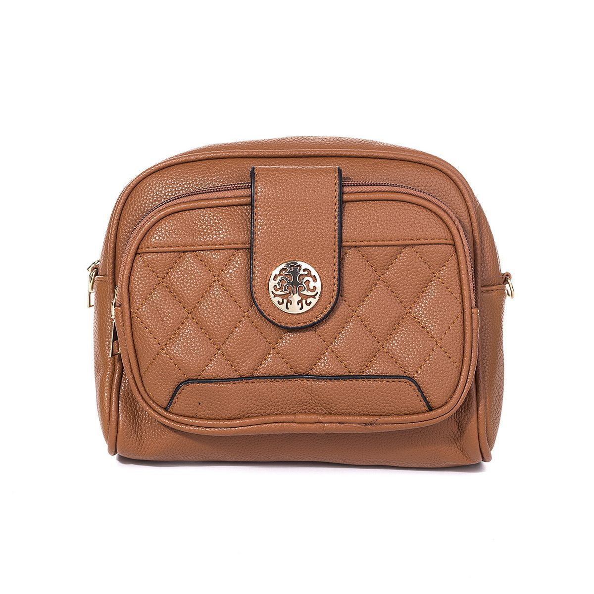 #Medium Argyle Design Crossbody Bag